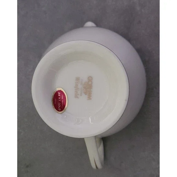 Gorham Winfield Japan Creamer 24 KT Gold Hand Banded Fine China White Green - Picture 6 of 6